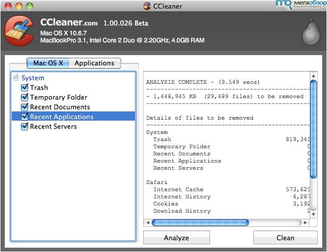 CCleaner for Mac Beta 3 width=