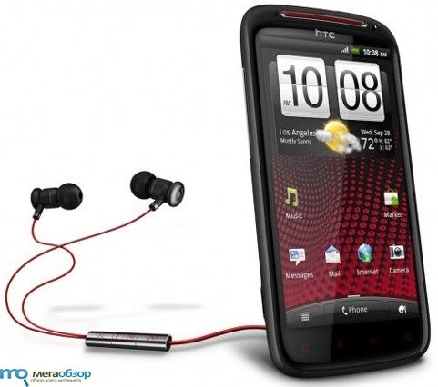 Смартфон HTC Sensation XE - первый с Beats Audio width=