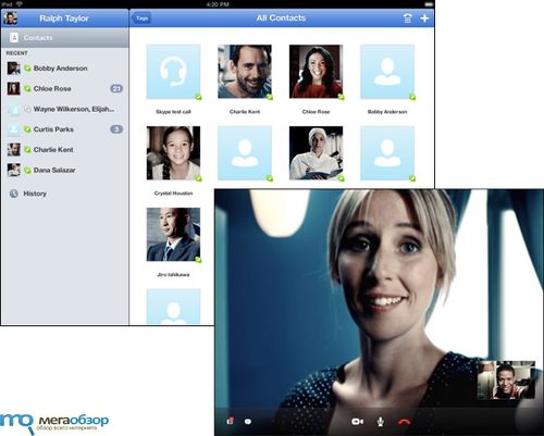 Клиент Skype для Apple iPad анонсировали width=
