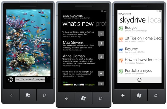 Windows Phone 7 с многозадачностью, Twitter и Internet Explorer 9 width=