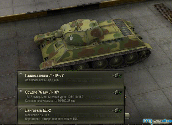 Характеристики и фотографии А-32 World of Tanks width=