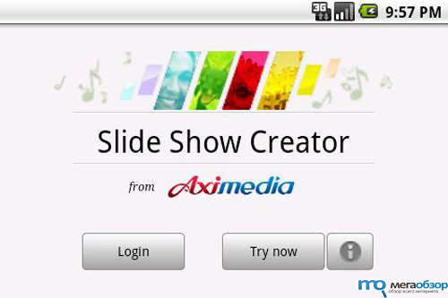 Aximedia Slide Show Creator создание роликов на Google Android width=