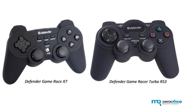 Defender Game Racer X7 и Game Racer Turbo RS3 эргономичные геймпады width=