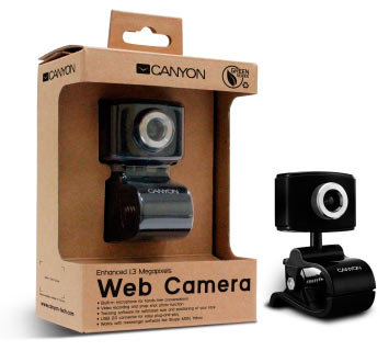 CANYON CNF-WCAM01B и CNF-WCAM02B экологичные веб-камеры width=