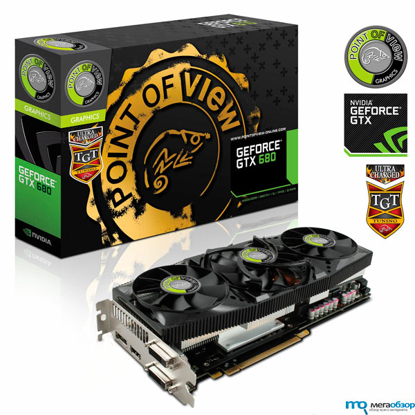 POV/TGT GeForce GTX 680 4GB UltraChargedTM “LOW LEAKAGE SELECTIONTM”  width=