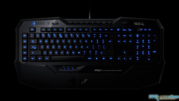 ROCCAT Isku геймерская клавиатура с синей подсветкой width=