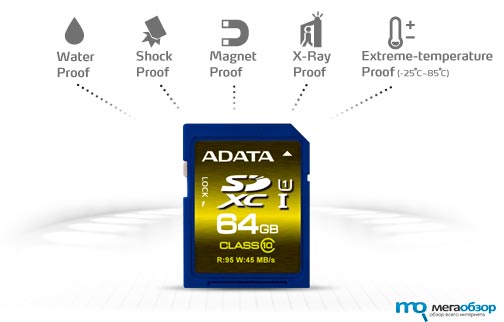 ADATA Premier Pro дополнена картами памяти SDHC и SDXC с технологией UHS-I width=