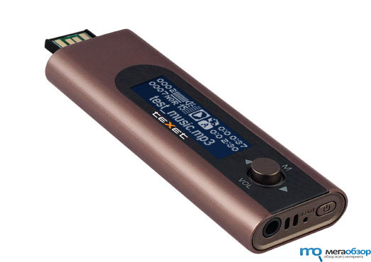 teXet T-299 mp3-плеер с выдвижным USB-штекером width=