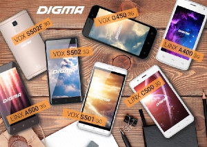 Digma выпустили 7 смартфонов