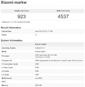 Xiaomi готовит очередную новинку на чипсете Snapdragon 625