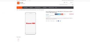 Xiaomi Mi6 появился в официальном магазине