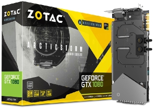 Видеокарту ZOTAC GeForce GTX 1080 ArcticStorm оснастили водоблоком