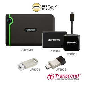 Transcend представила накопители с USB Type-C