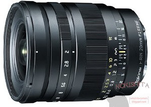 Японская компания Tokina анонсировала объектив FíRIN 20mm F2 FE MF