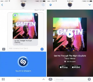 Shazam может определять песни в iMessage