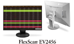 Представлены мониторы EIZO FlexScan EV2451 и EV2456 формата 16:10