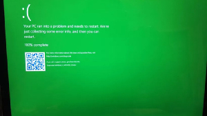 Windows 10 и зеленый экран смерти