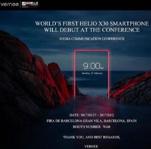 Vernee готовит новый смартфон