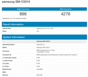 Samsung Galaxy C5 Pro в деталях