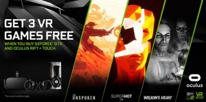 Nvidia предлагает три игры за покупку GeForce GTX для Oculus