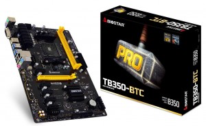 Biostar выпускает материнскую плату AMD AM4 TB350-BTC, предназначенную для Crypto Mining