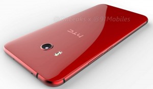Красный HTC U11 на рендере от OnLeaks