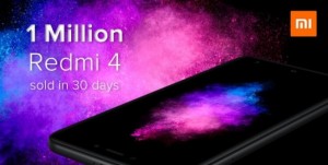 Продано 1 миллион смартфонов Xiaomi Redmi 4 в Индии всего за 30 дней