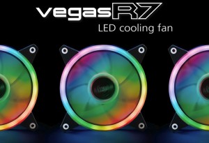 Корпусной вентилятор Akasa Vegas R7 оснастили многоцветной RGB-подсветкой
