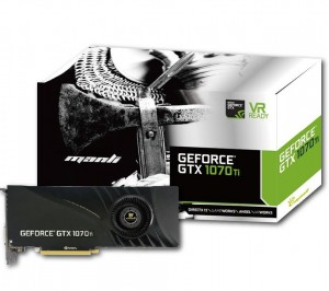 Manli выпускает две видеокарты GeForce GTX 1070 Ti