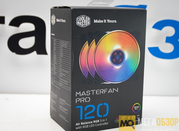 Cooler Master MasterFan Pro 120 Air Balance RGB 3 in 1