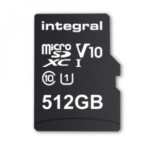 Карта памяти MicroSD достигает 512 ГБ объема для хранения