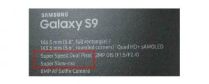 Samsung Galaxy S9 будет записывать видео 1080p с 480 кадров в секунду