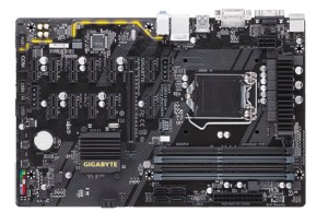 Gigabyte выпускает материнскую плату B250 FinTech с 12 слотами PCIe