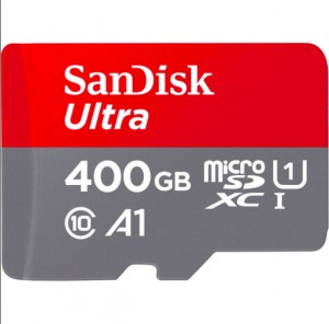 SanDisk выпускает 400GB карту UHS-I microSDXC