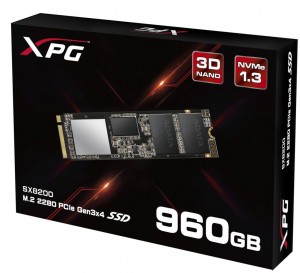 ADATA выпускает XPG SX8200 PCIe Gen3x4 NVMe 1.3 SSD
