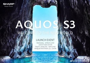 Sharp Aquos S3 покажут 28 марта