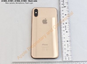 iPhone X в золотом корпусе