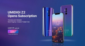 UMIDIGI Z2 доступен для предзаказа и идет раздача 10 единиц UMIDIGI Z2 Pro & UMIDIGI Q1