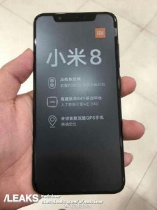 Xiaomi Mi 8 вновь слили в сеть