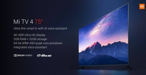 Xiaomi представила топовый в серии Mi TV 4 смарт-телевизор