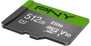 PNY Elite microSD объемом 512 гб