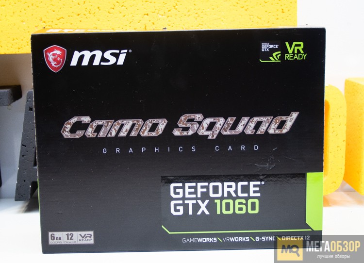 MSI GeForce GTX 1060 CAMO SQUAD