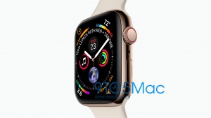 Опубликован пресс-рендер безрамочных Apple Watch Series 4