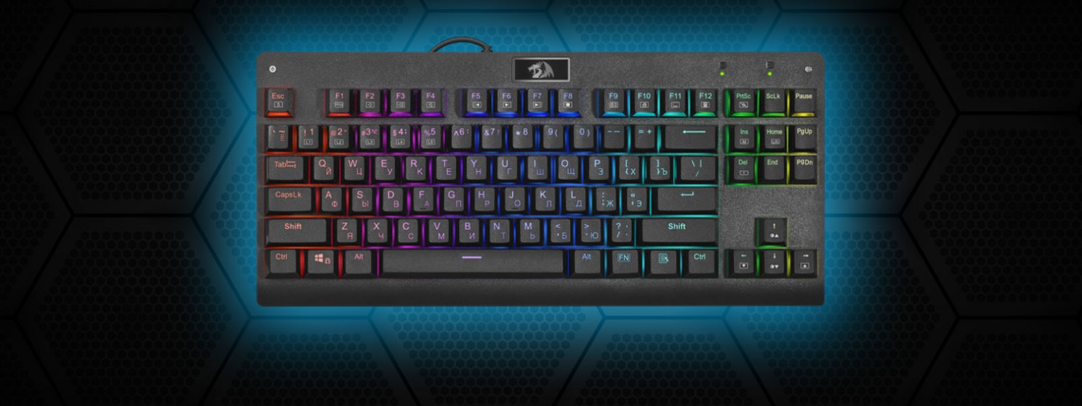 Обзор Redragon DARK AVENGER. Механическая TKL-клавиатура с RGB-подсветкой -  MegaObzor