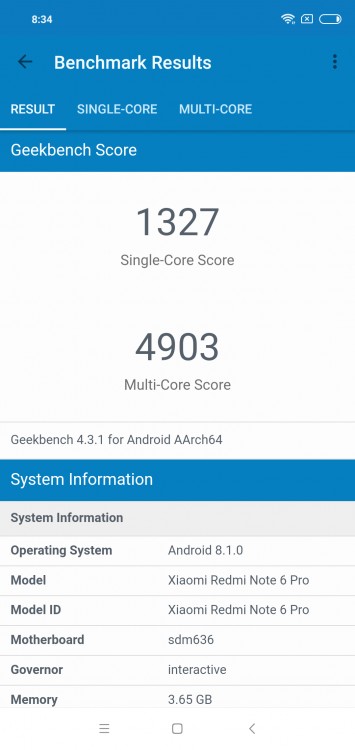 Xiaomi Redmi Примечание 6 Pro