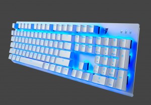 Клавиатура Tesoro Gram MX One оснащена подсветкой синего цвета