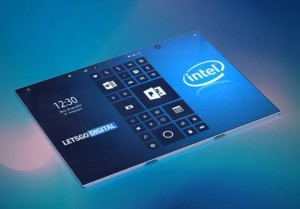 Рендер складного смартфона от Intel
