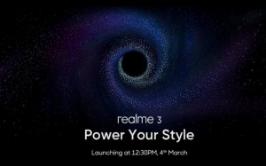 Realme 3 официально прибудет 4 марта