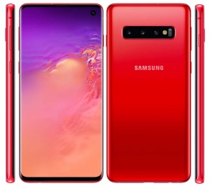 Samsung Galaxy S10 в красном цвете