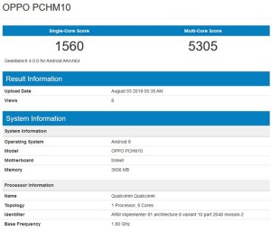 Смартфон Oppo A9s получит процессор  Qualcomm Snapdragon 665